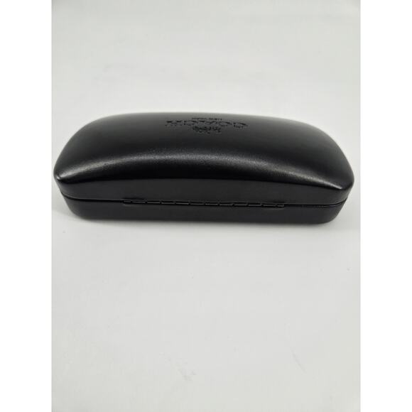 Coach Glasses Case New York Black Leather Hard Clamshell 6" - Picture 5 of 15